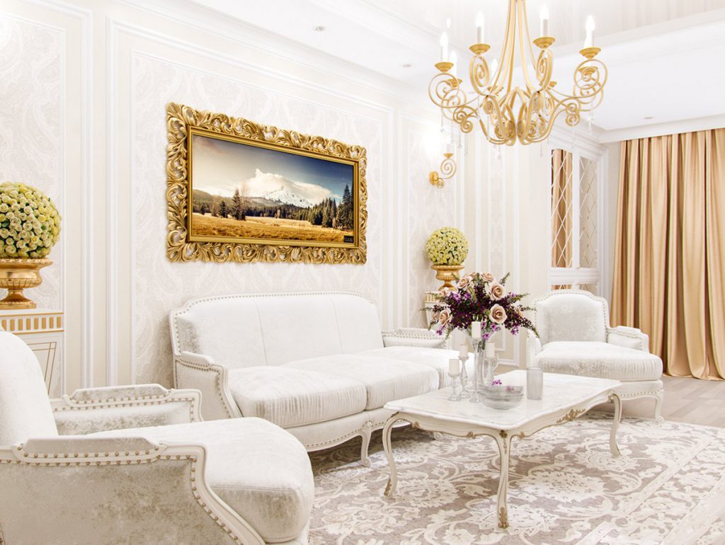 golden white decor